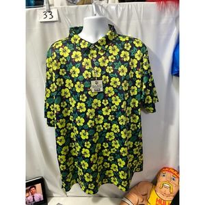 NWT Joseph Elliott USA Golf Shirt Size XXL Rapid Dry Bright Colors Lightweight